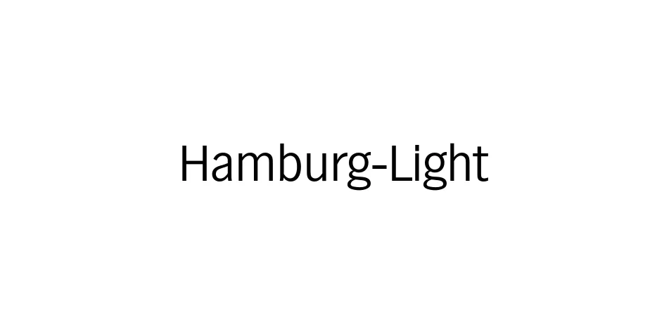 Fonte Hamburg-Light