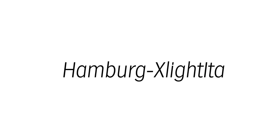 Fonte Hamburg-XlightIta