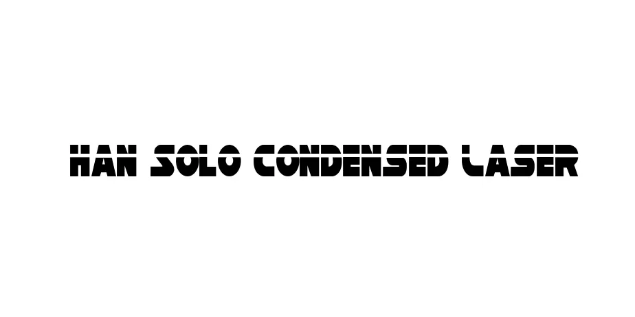 Fonte Han Solo Condensed Laser