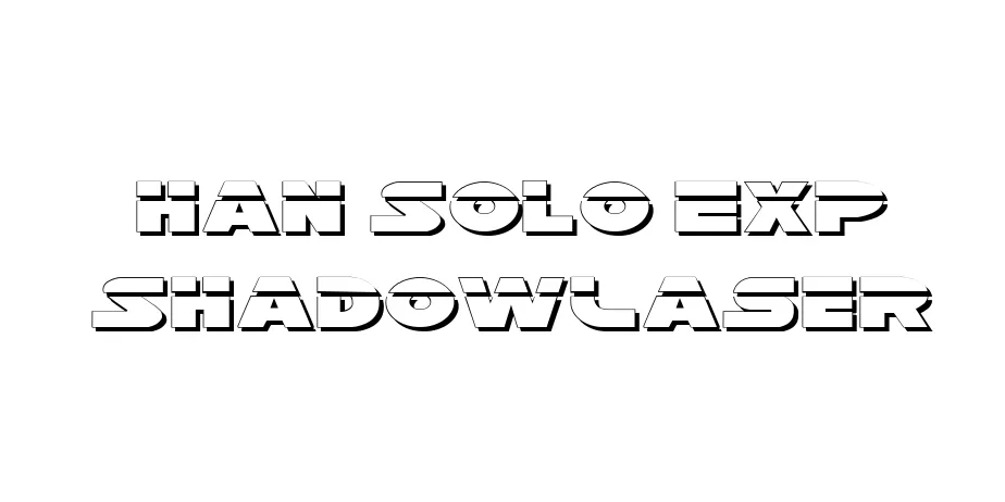 Fonte Han Solo Exp ShadowLaser