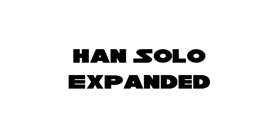 Fonte Han Solo Expanded