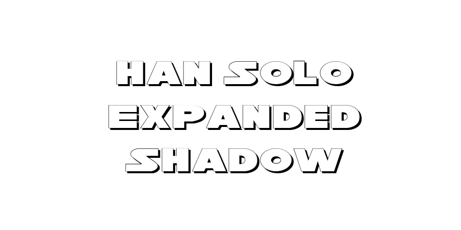 Fonte Han Solo Expanded Shadow