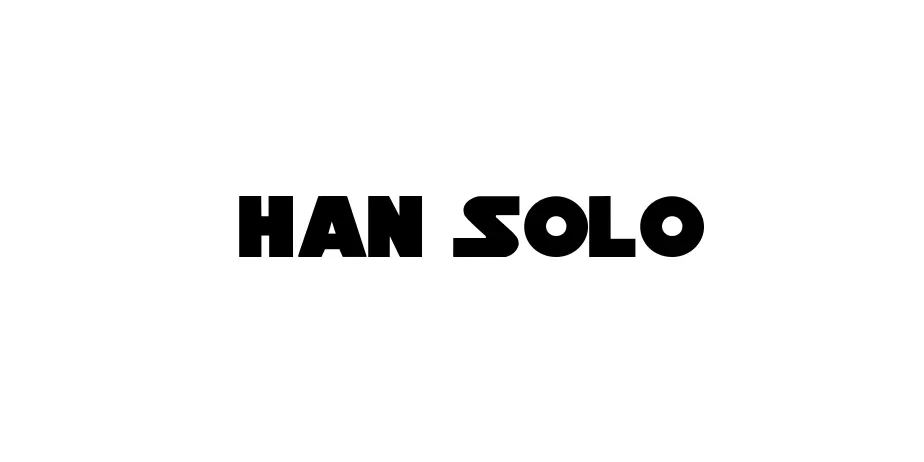 Fonte Han Solo