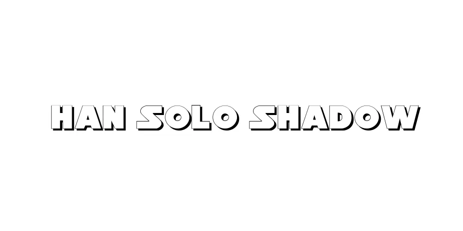 Fonte Han Solo Shadow