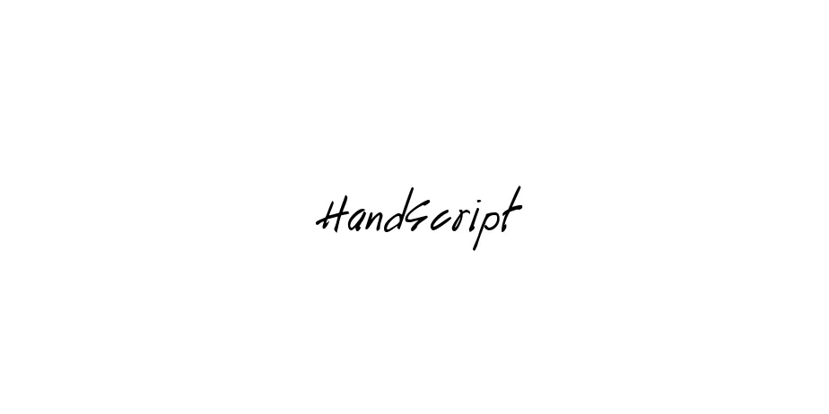 Fonte HandScript