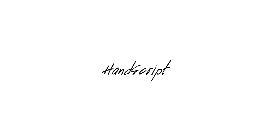 Fonte HandScript