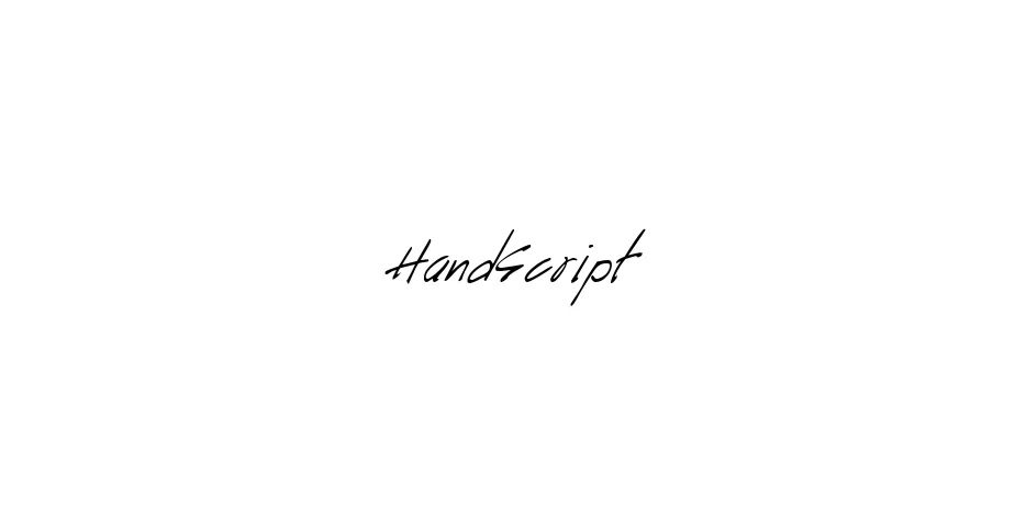 Fonte HandScript