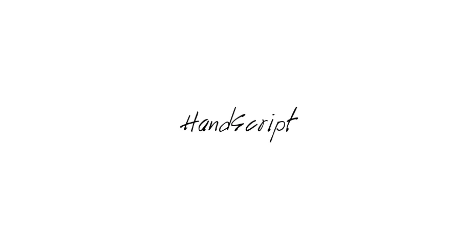 Fonte HandScript