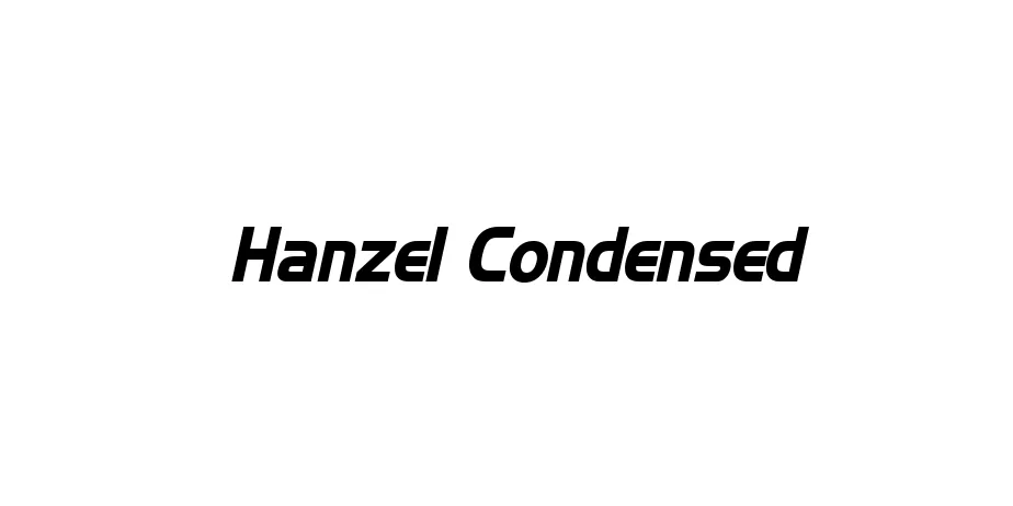 Fonte Hanzel Condensed