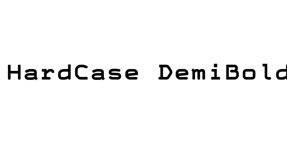 Fonte HardCase DemiBold