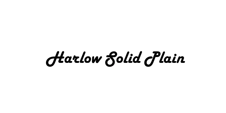 Fonte Harlow Solid Plain