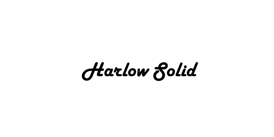 Fonte Harlow Solid