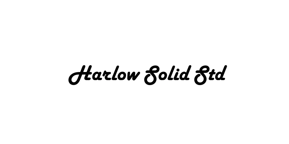 Fonte Harlow Solid Std