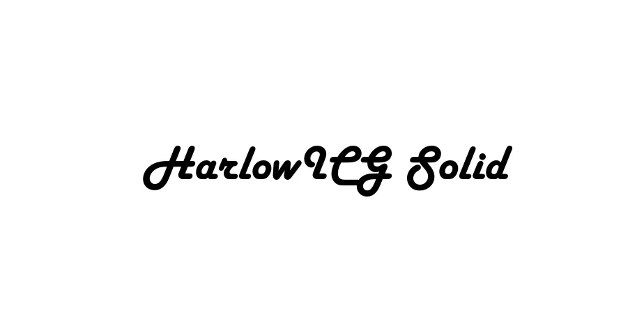 Fonte HarlowICG Solid