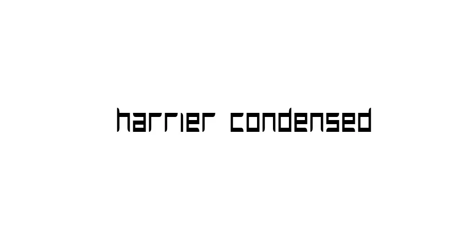 Fonte Harrier Condensed