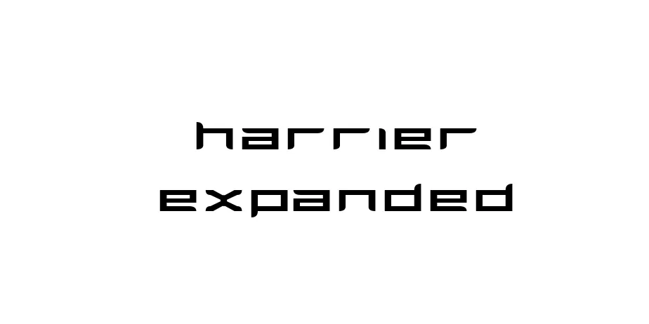 Fonte Harrier Expanded