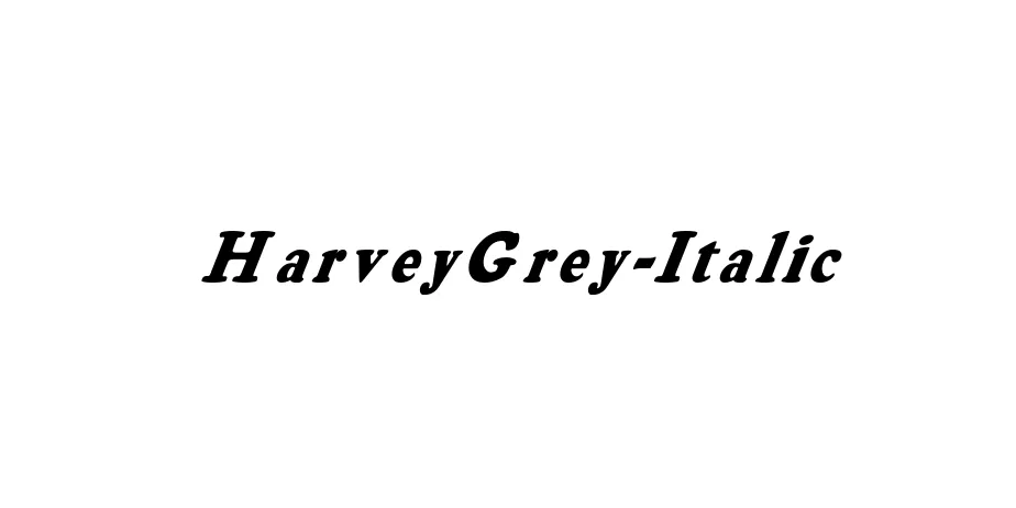 Fonte HarveyGrey-Italic