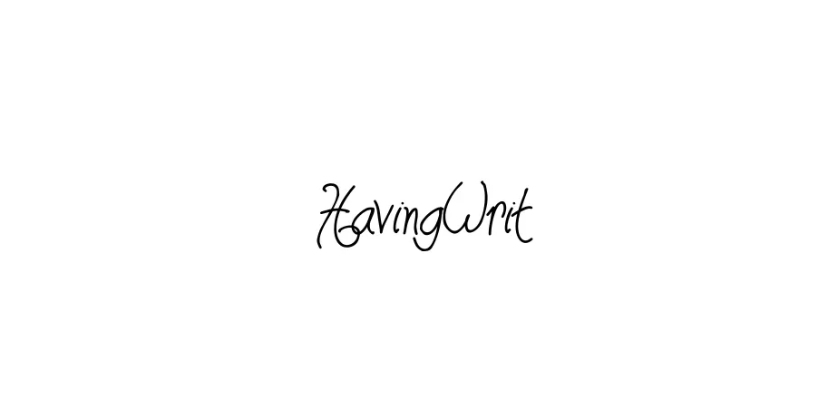 Fonte HavingWrit