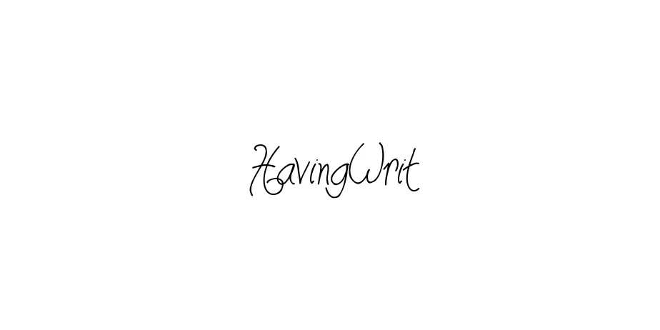 Fonte HavingWrit