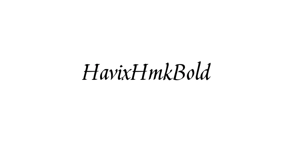 Fonte HavixHmkBold