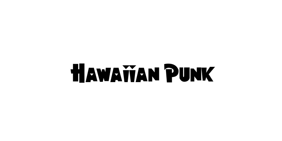 Fonte Hawaiian Punk