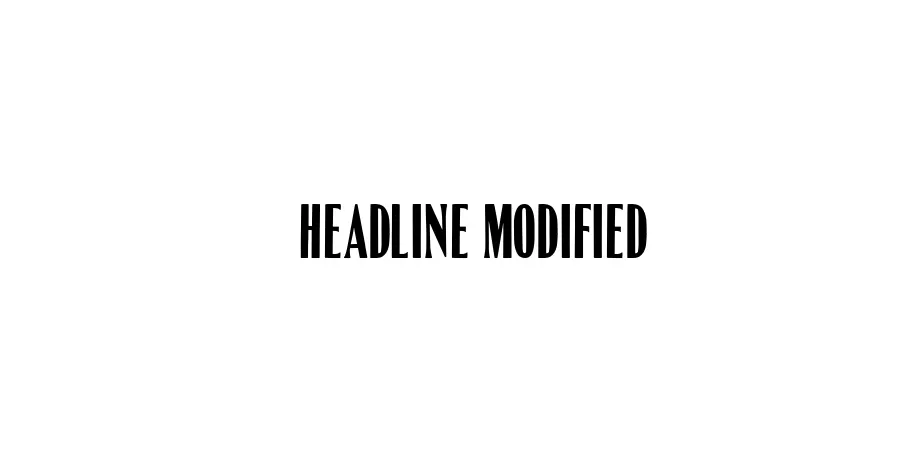 Fonte Headline Modified