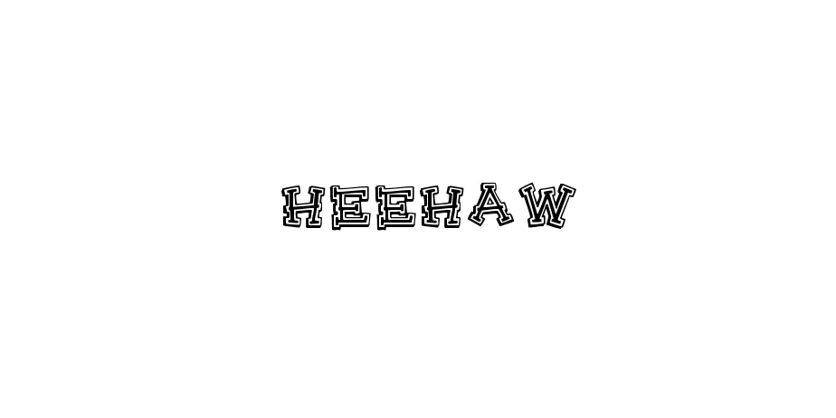 Fonte HeeHaw