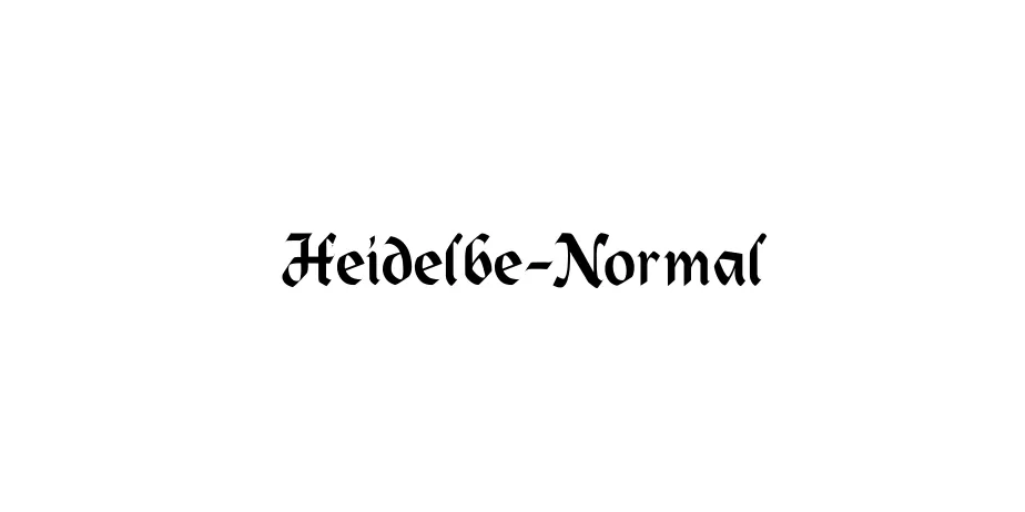 Fonte Heidelbe-Normal