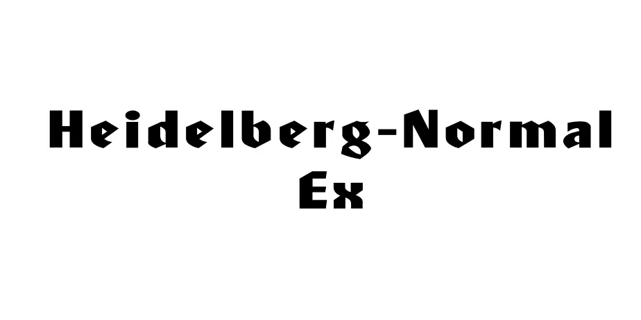 Fonte Heidelberg-Normal Ex