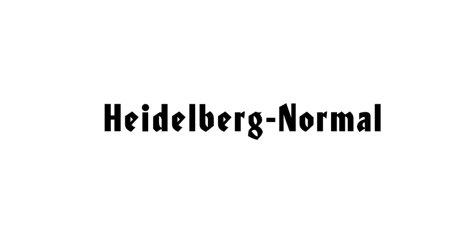 Fonte Heidelberg-Normal