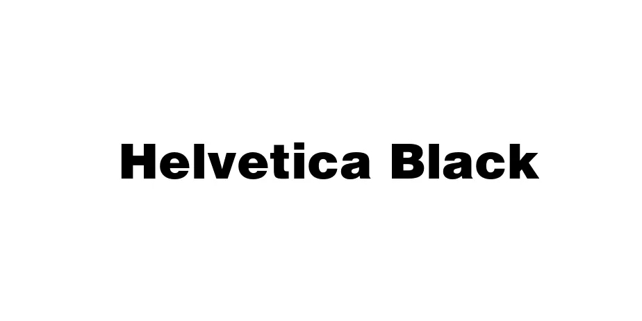 Fonte Helvetica Black