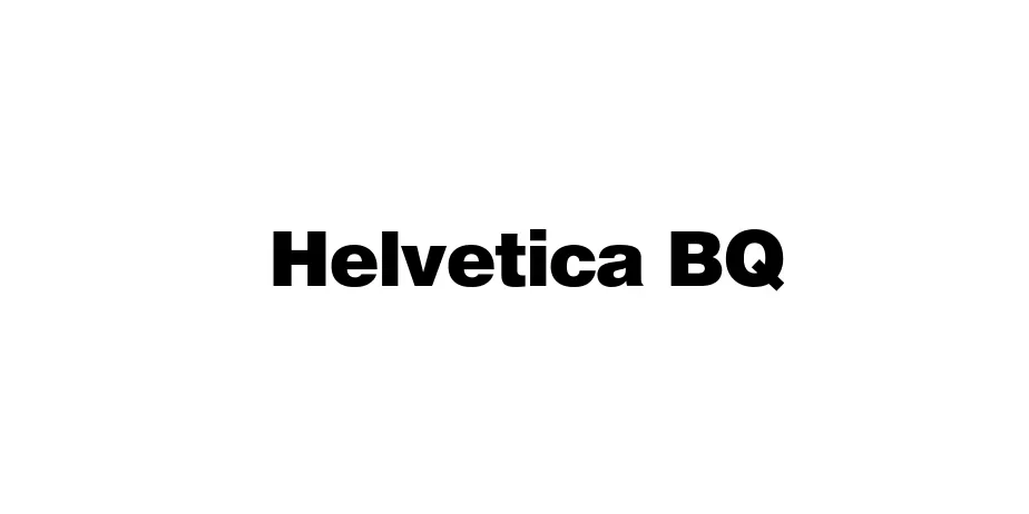 Fonte Helvetica BQ