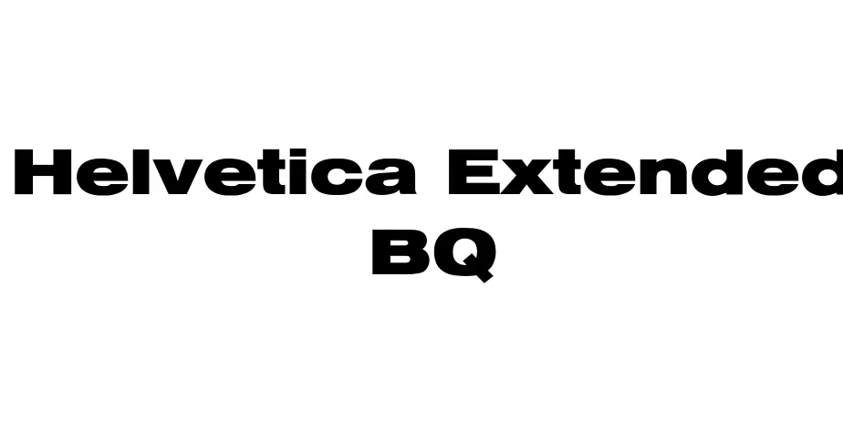 Fonte Helvetica Extended BQ