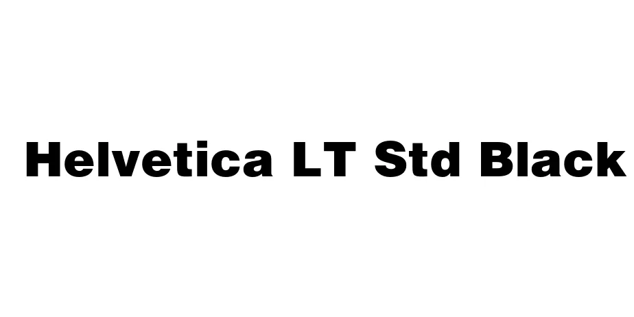 Fonte Helvetica LT Std Black