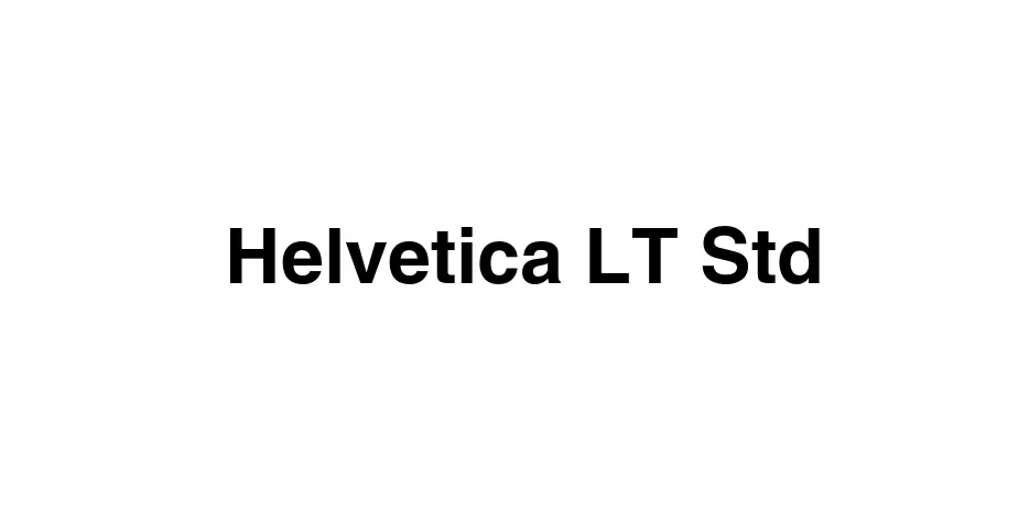 Fonte Helvetica LT Std