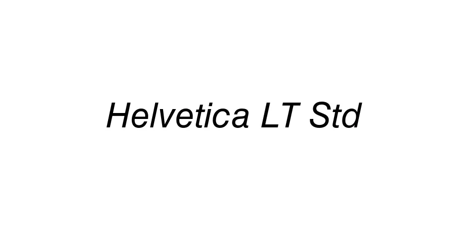 Fonte Helvetica LT Std