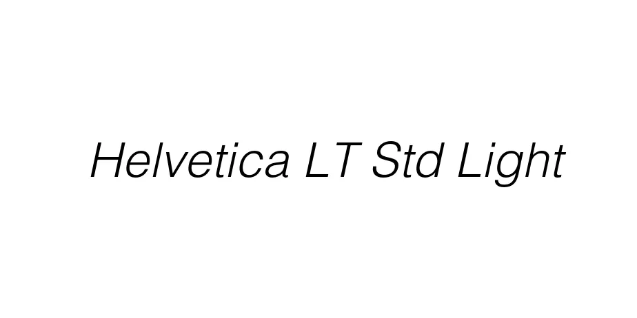 Fonte Helvetica LT Std Light