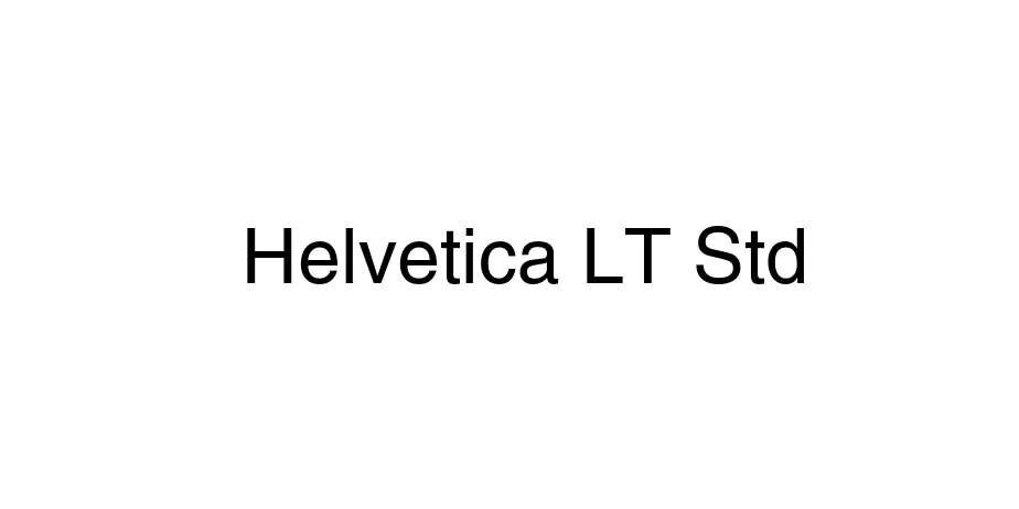 Fonte Helvetica LT Std