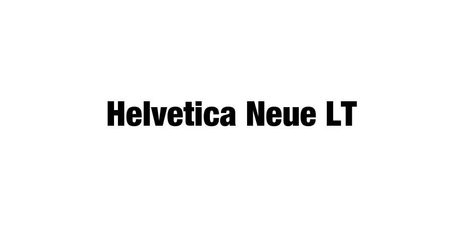 Fonte Helvetica Neue LT