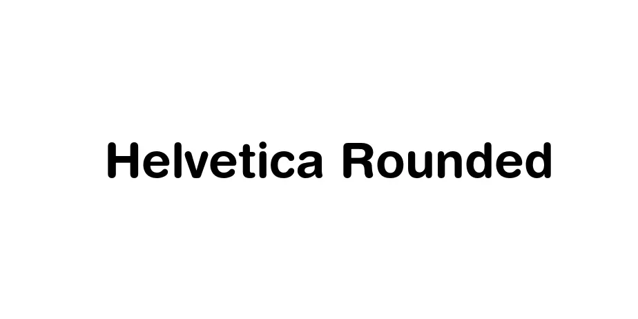 Fonte Helvetica Rounded