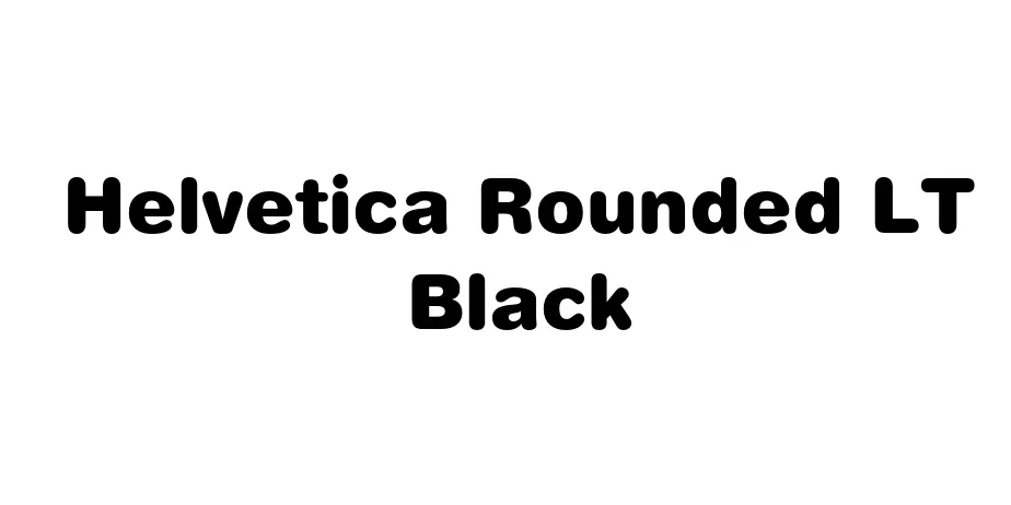 Fonte Helvetica Rounded LT Black