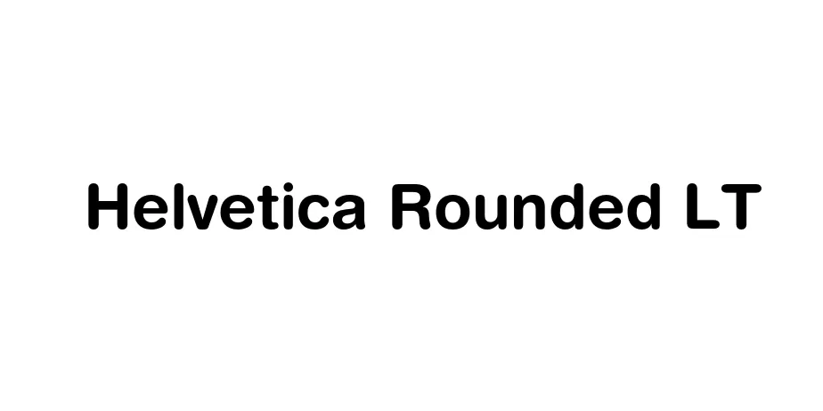 Fonte Helvetica Rounded LT