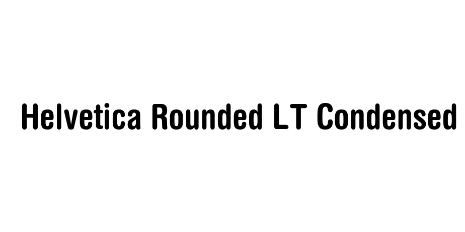 Fonte Helvetica Rounded LT Condensed