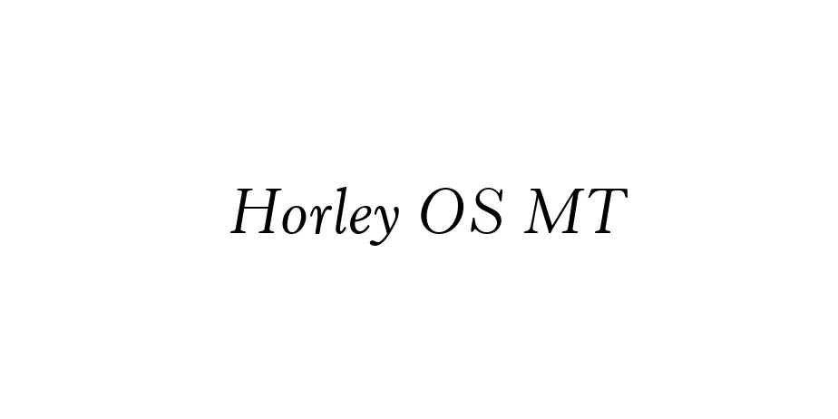 Fonte Horley OS MT