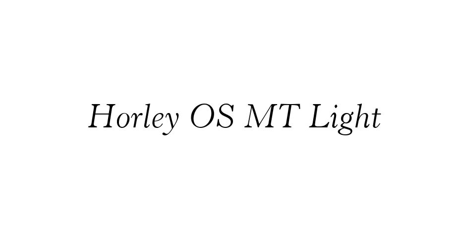 Fonte Horley OS MT Light