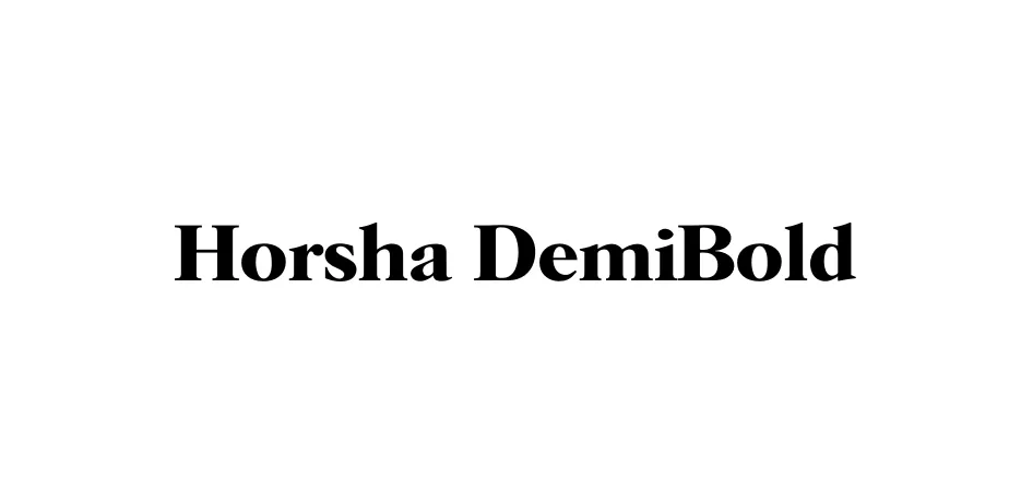 Fonte Horsha DemiBold