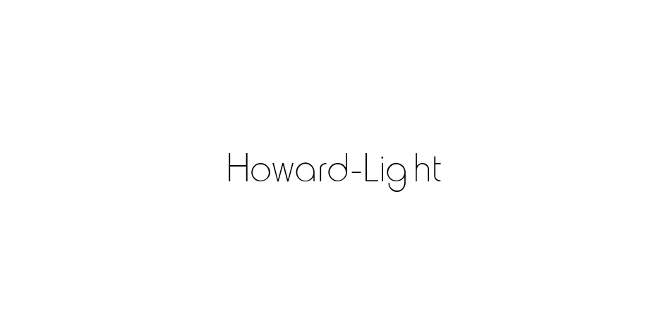 Fonte Howard-Light