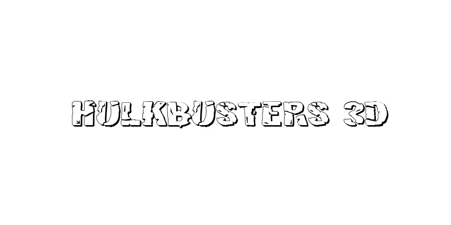 Fonte Hulkbusters 3D