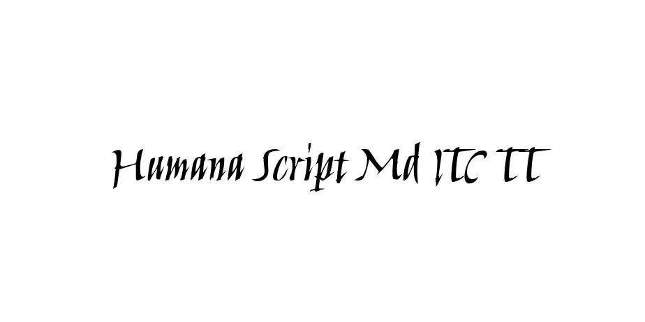 Fonte Humana Script Md ITC TT