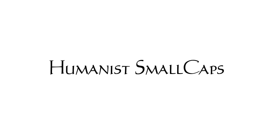 Fonte Humanist SmallCaps